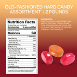 Old-School Hard Candy Assortment, Bulk Pack 2 Pounds, Traditional Treats