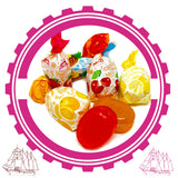 Fruit Filled Bon Bons by The Nile Sweets - 16 oz Hard Candy with Soft & Chewy Interior - Variety Pack of Strawberry, Cherry, Pineapple, Orange & Lemon Flavors