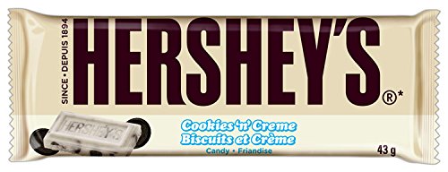 HERSHEY'S Cookies 'N Crème Candy Bar 1.55 Ounce Bar (36 Count)