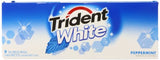 Trident White Sugar Free Gum (Peppermint, 16-Piece, 9-Pack)