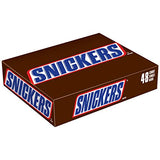 Snickers XYPGTLSQ Singles Size Chocolate Candy Bars, 1.86-Ounce Bar, 2 Boxes (48 Count/Box)