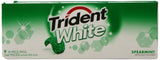 Trident White Sugar Free Gum (Spearmint, 16-Piece, 9-Pack)