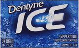 Dentyne Ice Sugar-Free Gum (Peppermint, 16 Piece, Pack of 9)