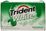 Trident White Sugar Free Gum (Spearmint, 16-Piece, 9-Pack)