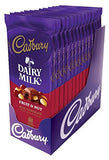 CADBURY DAIRY MILK Fruit & Nut Chocolate Bar  Pack of 14