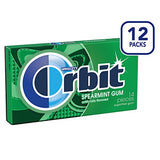 Orbit Spearmint Sugarfree Gum, 14 Pieces (12 Pack)