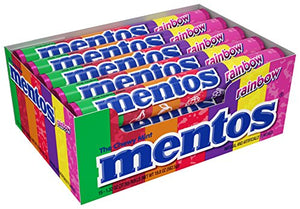 Mentos Chewy Mint Candy Roll, Rainbow (Pack of 15)