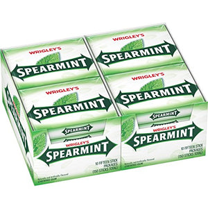 Wrigley's Spearmint Gum, 15-Stick Slim Packs (Pack of 20)