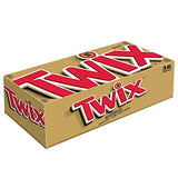 MARS  TWIX Caramel Singles Size Chocolate Cookie Bar Candy 1.79-Ounce Bar 36-Count Box