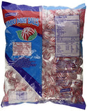 Jumbo Red & White Peppermint Hard Candy Balls 120 Count Bag