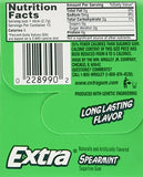 Wrigley's Sugar Free Gum, Extra Spearmint,20 count,15 sticks each