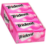 Trident Bubblegum Sugar Free Gum, 12 Packs of 14 Pieces (168 Total Pieces)