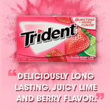 Trident Island Berry Lime Sugar Free Gum, 12 Packs of 14 Pieces (168 Total Pieces)