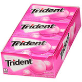 Trident Bubblegum Sugar Free Gum, 12 Packs of 14 Pieces (168 Total Pieces)