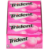 Trident Bubblegum Sugar Free Gum, 12 Packs of 14 Pieces (168 Total Pieces)