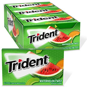 Trident Watermelon Twist Sugar Free Gum, 12 Packs of 14 Pieces (168 Total Pieces)