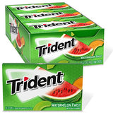 Trident Watermelon Twist Sugar Free Gum, 12 Packs of 14 Pieces (168 Total Pieces)