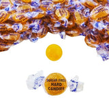 Sugar Free Butterscotch Hard Candy 1 lb Bag Individually Wrapped Gluten Free, Keto And Diabetic Friendly Gourmet Butterscotch Flavored Candies (16oz)