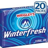 Wrigley's Winterfresh Gum, 15-Stick Slim Packs (Pack of 20)