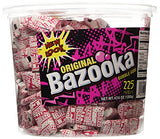 Bazooka Bubble Gum, Original Flavor, 225 Count Tub,