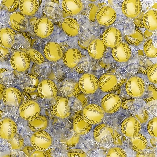 Sugar Free Lemon Drops by The Nile Sweets,1 lb of Lemon Flavored Sugar Free Candy, Individually Wrapped Bon Bons, Keto Friendly Candy, 1 lb